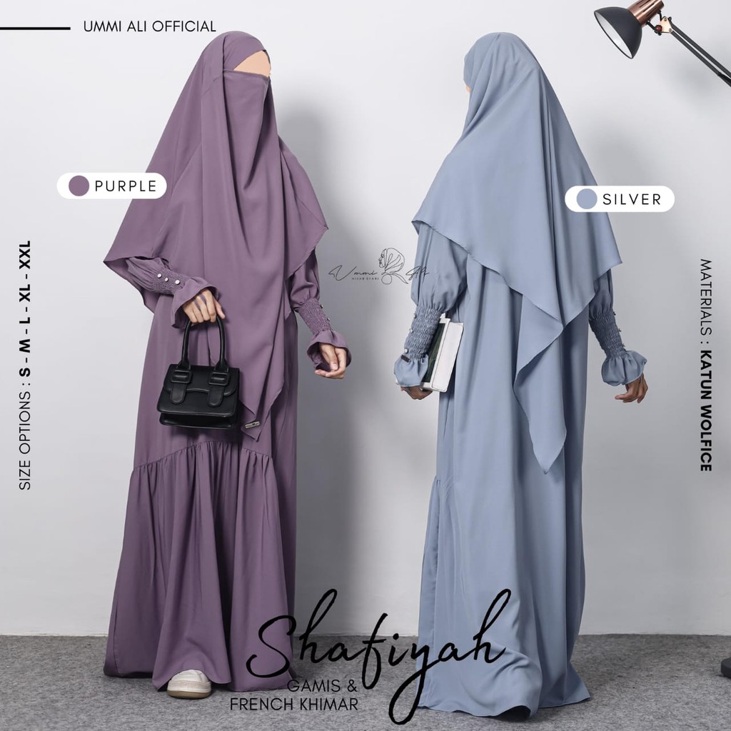 Gamis Shafiyah Set Terbaru French Khimar