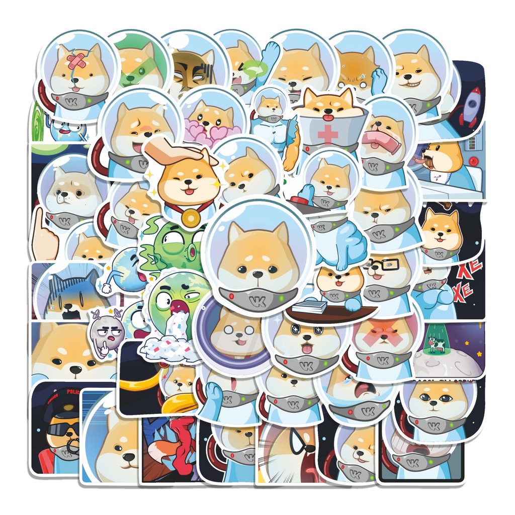 

COD 50 Pcs Stiker Space Ranger Akio Lucu Anti Air Untuk Dekorasi Notebook Sepeda Skateboard Handphone