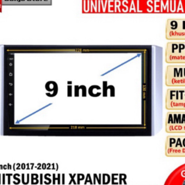 frame list Xpander Livina 9inch headunit android