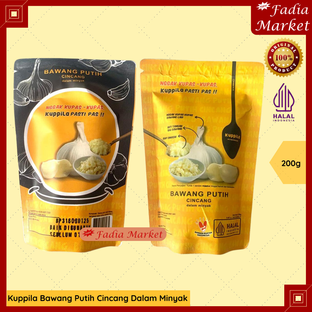 

Kuppila Bawang Putih Cincang Dalam Minyak Pouch 200g
