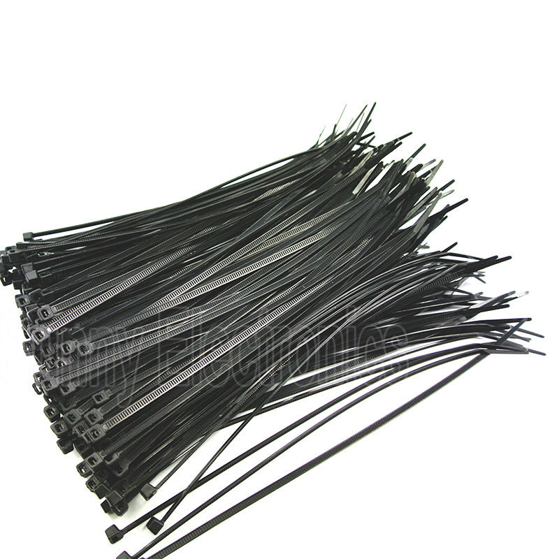 

1000 PCS 6" inch 150mm X 2mm Black Cable Wire Zip Ties Self Locking Nylon Cable tie