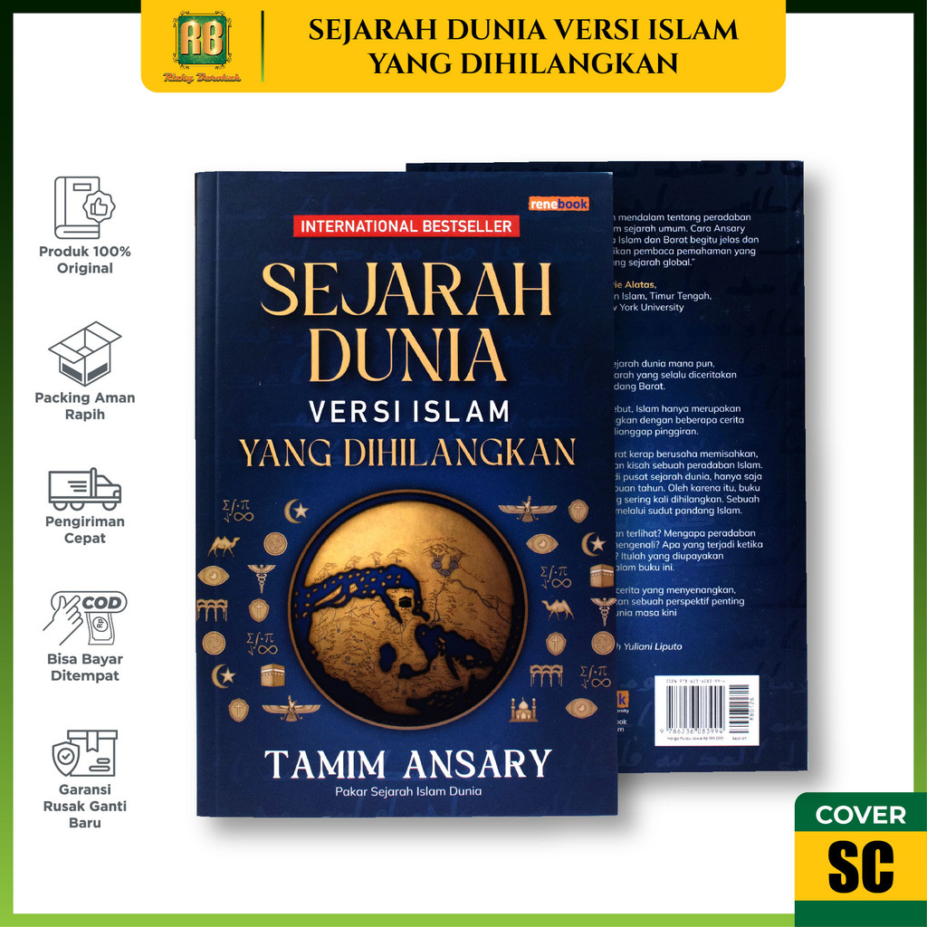 Sejarah Dunia Versi Islam yang Dihilangkan - Jonathan Black Buku Sejarah Islam Dunia Original