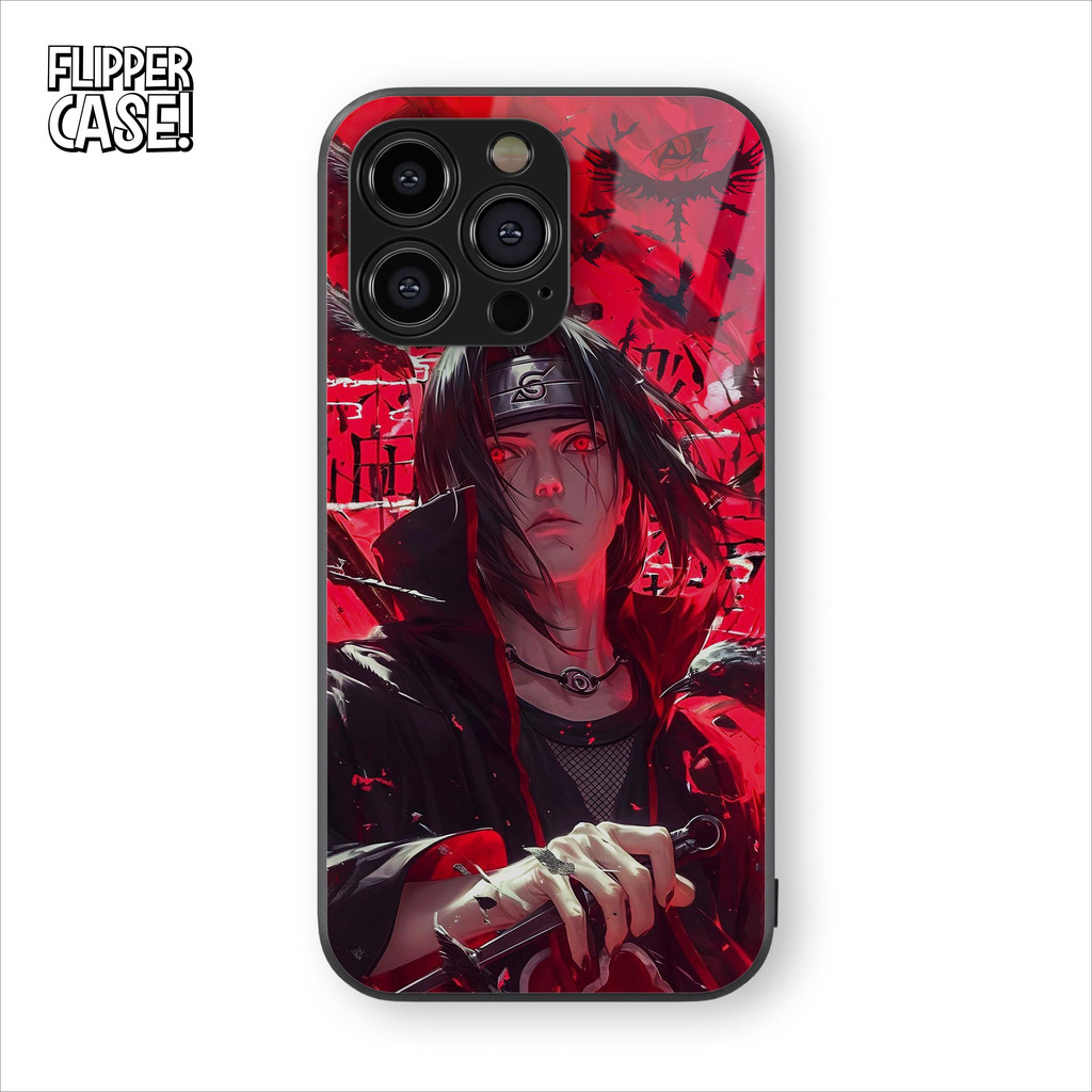 Casing HP Glossy Uchiha Itachi Android All Tipe & iPhone 11 / 6-16 All Series - Softcase Premium