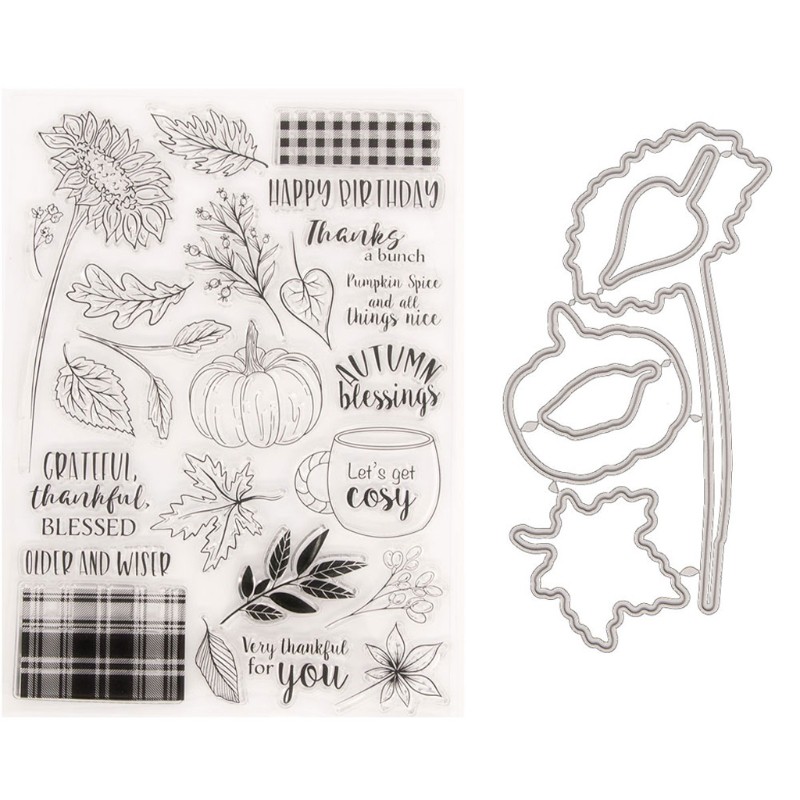 

Transparent Silicone Stamp Die Cut Set for DIY Scrapbooking Embellishments