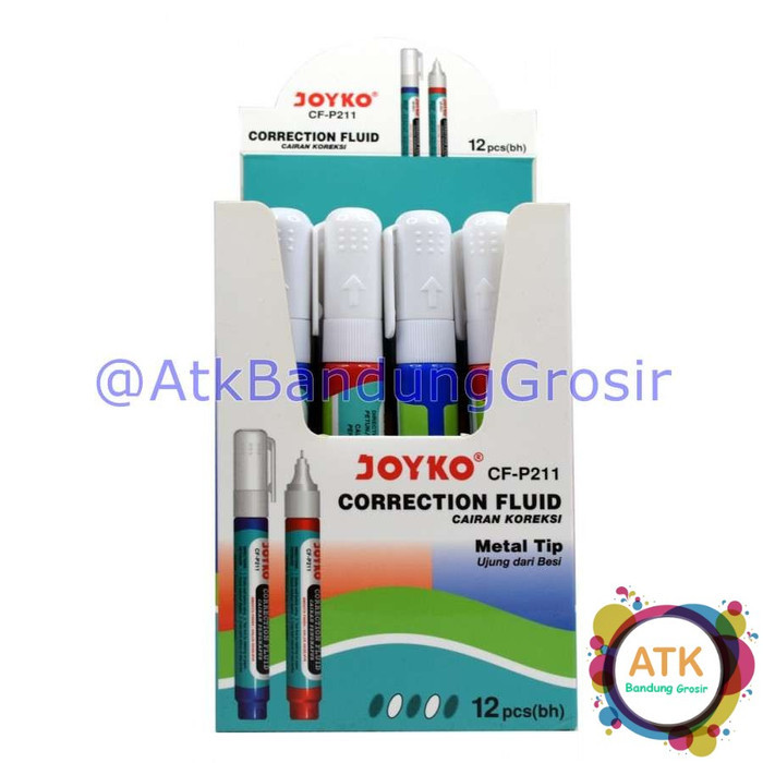 

Tip Ex Cair Joyko Correction Fluid CFP-211 Metal Grip Grosir Murah