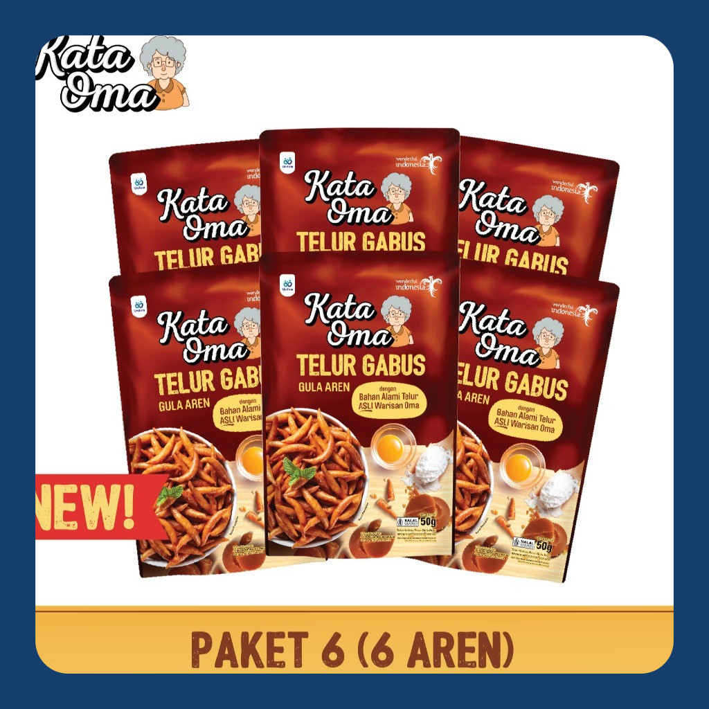 

Paket Isi 6 Kata Oma Telur Gabus 50 Gr