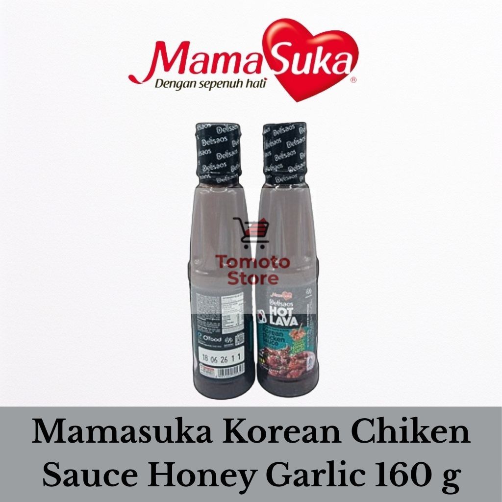

✨ TOMOTOSTORE ✨ MAMASUKA Delisaos Hot Lava Saus Ayam Goreng Ala Korea Honey Garlic 160 gr