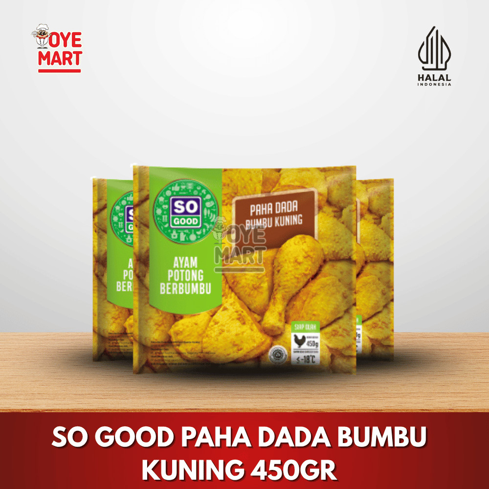 

SO GOOD AYAM POTONG PAHA DAN DADA BUMBU KUNING 450GR/DAGING AYAM