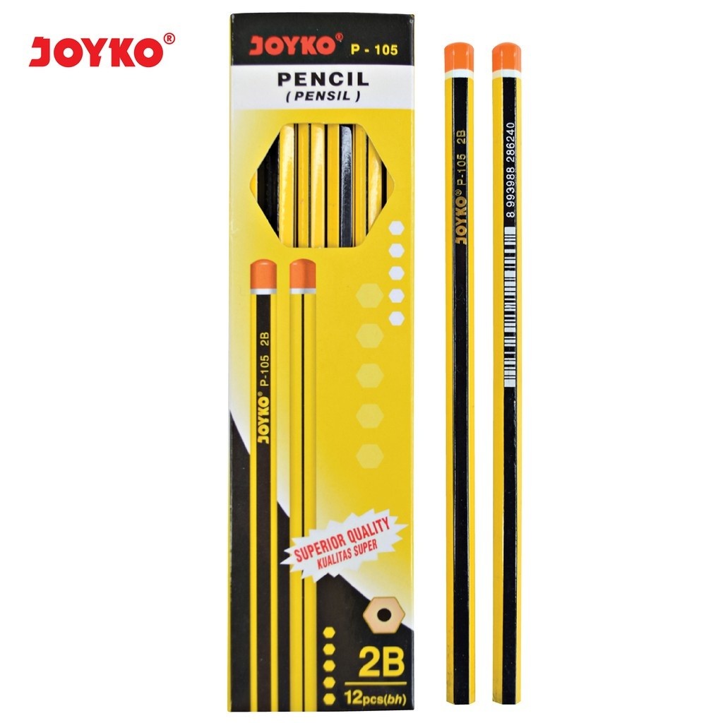 

(1 Pak) Pensil Joyko 2B P-105 / Joyko P-105 / Pensil 2B P-105