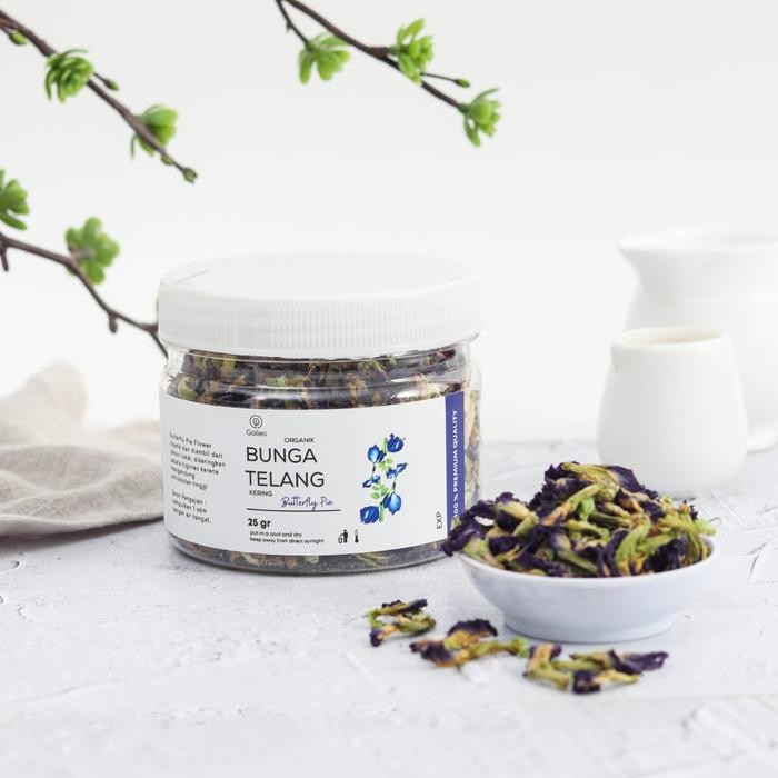 

Teh Bunga Telang Organik Premium Grade A / Butterfly Pea Galleo - Jar Medium