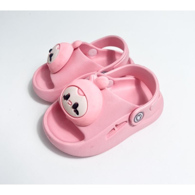 TERMURAH - Sandal Slip On IRSOE 307- sandal karakter kepala boneka/ sandal anak perempuan lucu/ sand