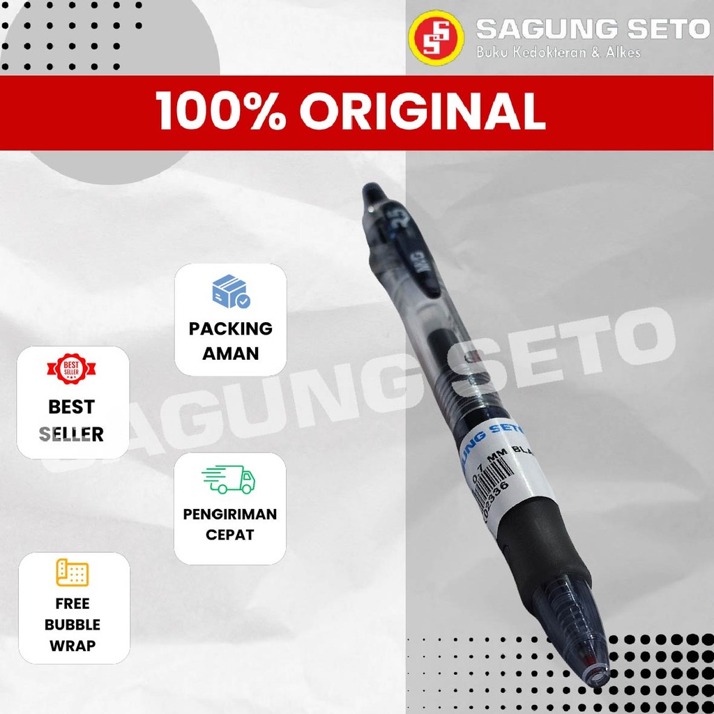 

PEN R5 0.7 MM BLACK AGP12371 / PULPEN HITAM TINTA 0.7 MM / BALLPOINT