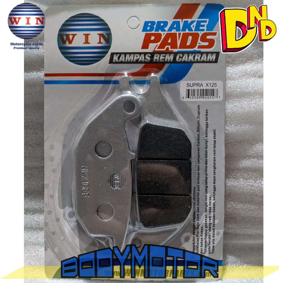 Kampas Rem Cakram Depan / Belakang Supra X 125 Lama 2004 2005 2006 | rear brake pads WIN | motor pad