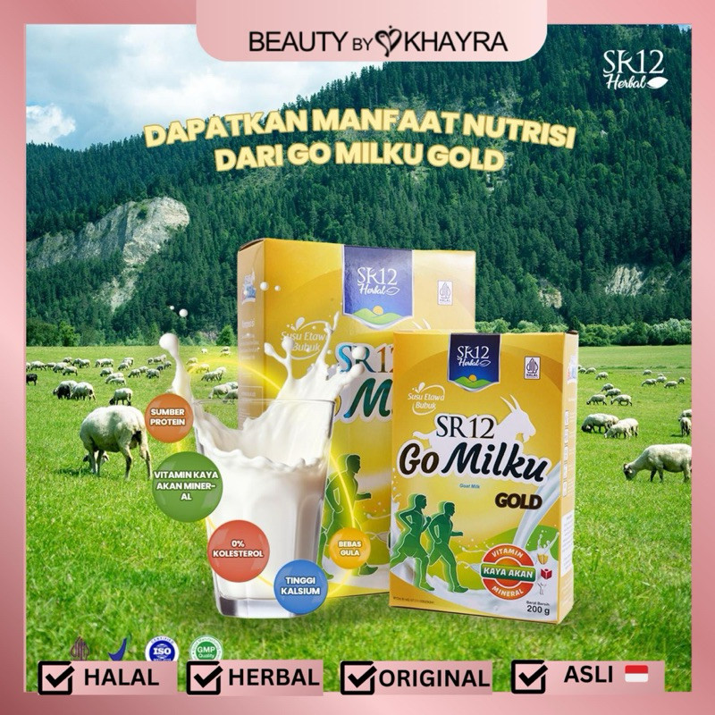 

GOMILKU SR12 GOLD 600 GRAM | Susu Kambing untuk Lansia | Susu Kesehatan