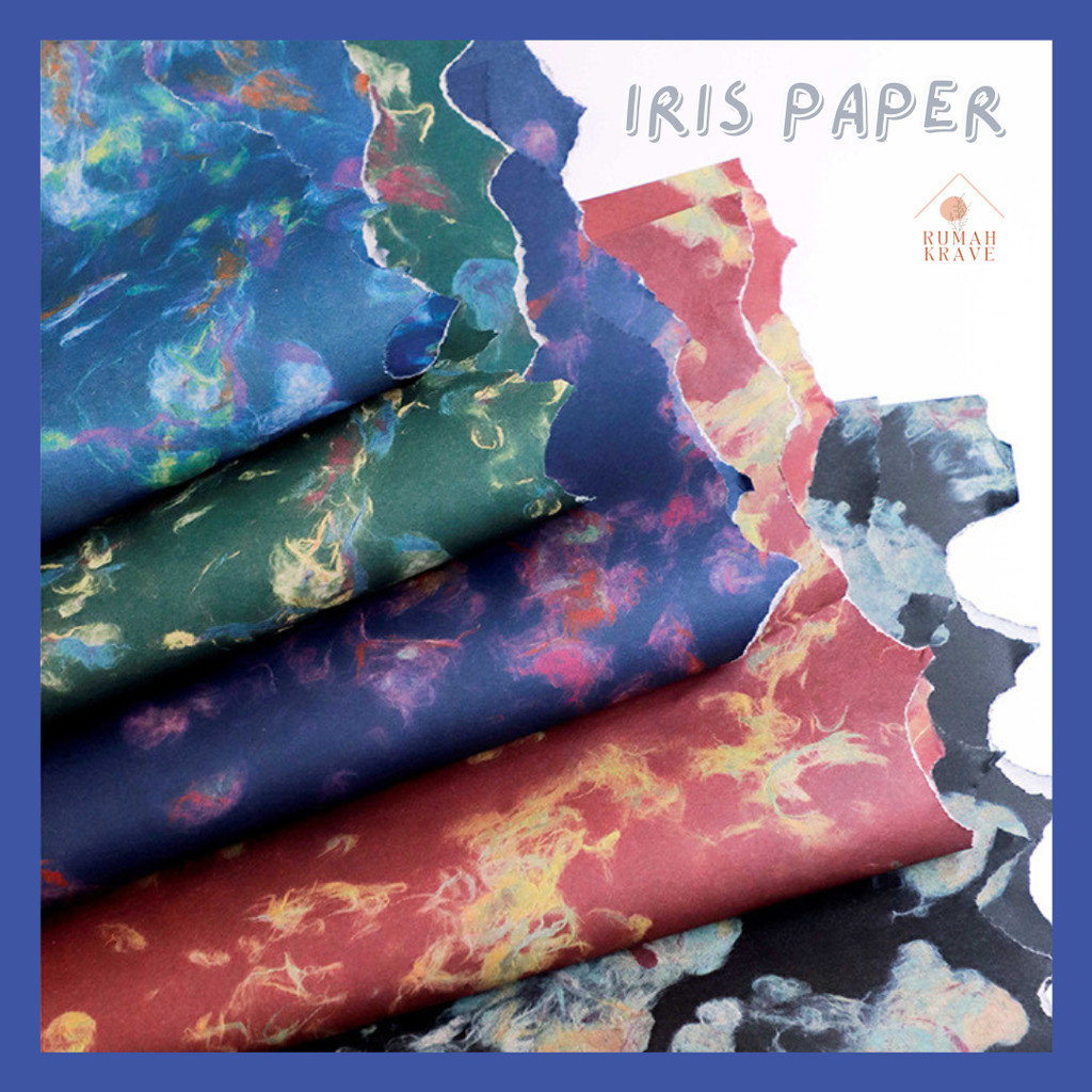 

RUMAH KRAVE - Iris Paper Kertas Buket Kado Bunga Motif Abstrak Tebal