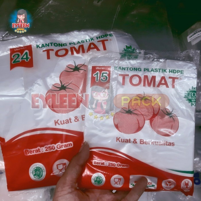 Tomat Kantong Kresek Bening Uk 15 / 24