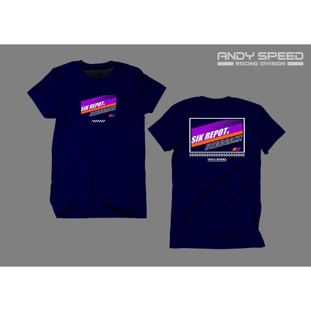 Kaos Andy Speed Racing - Berbahan katun dingin dan nyaman original