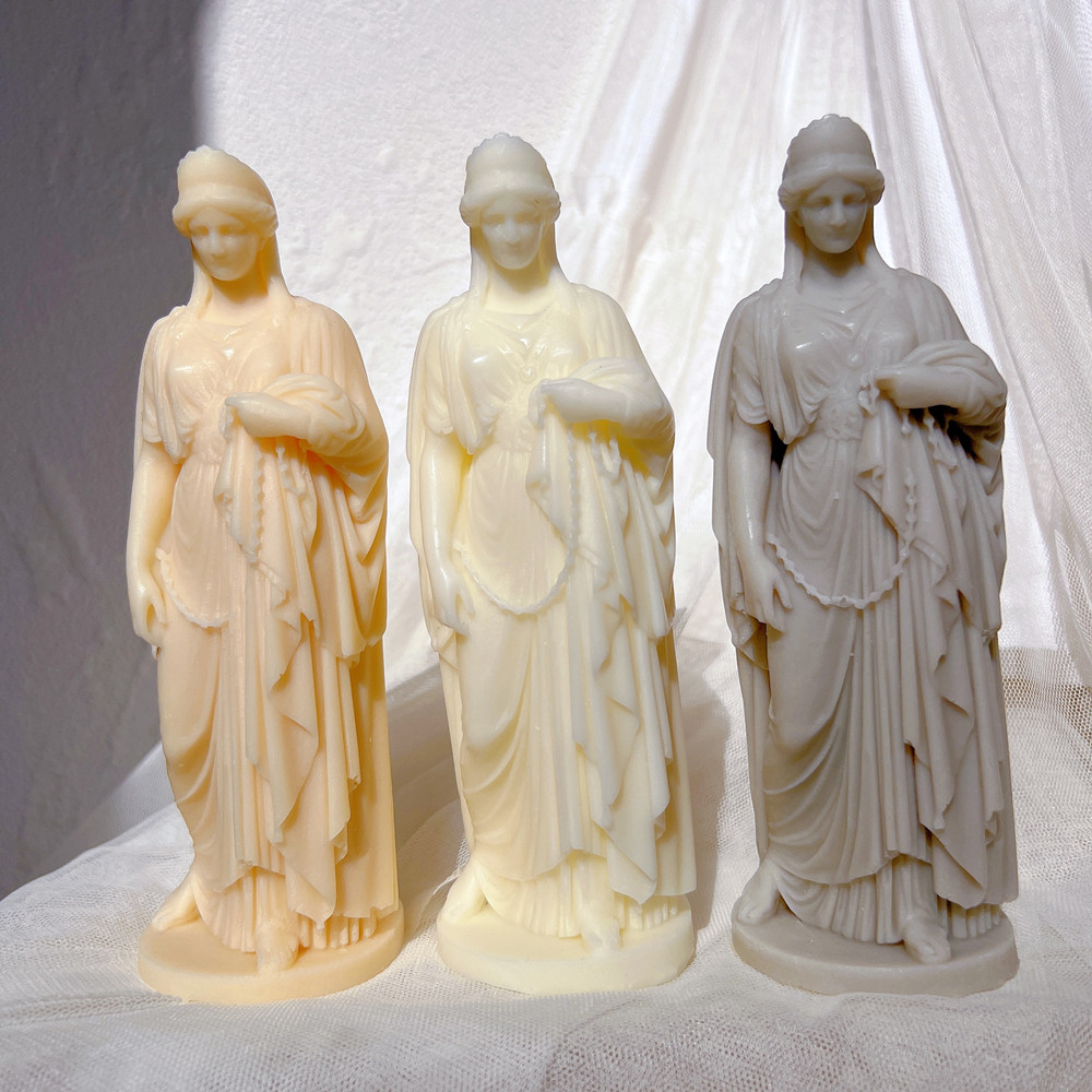 

Zenobia Statue Candle Mold Greek Roman Queen of Zenobia Bust Silicone Molds Greek Art Sculpture Wax Tool