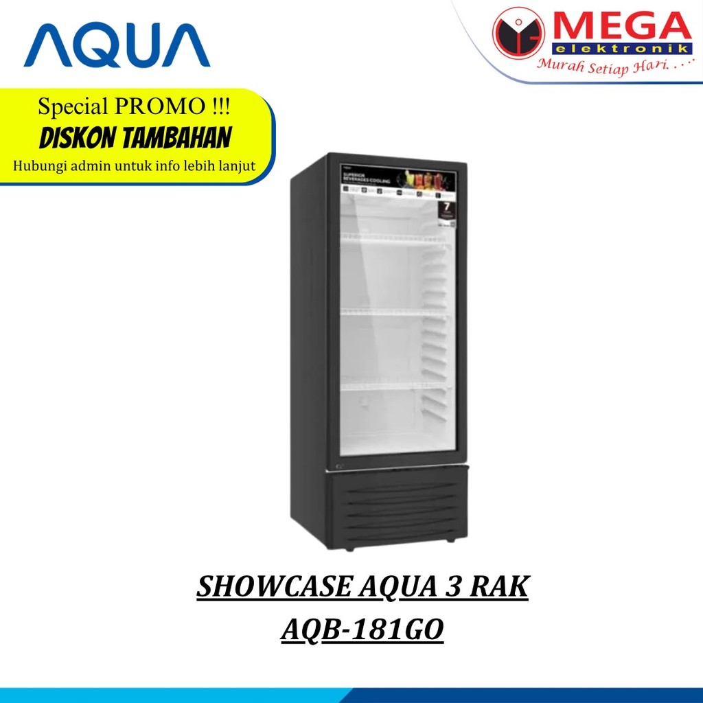 SHOWCASE AQUA 4 RAK AQB-181GO KAPASITAS 170 LITER