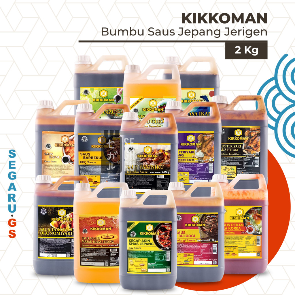 

Kikkoman Saus Jepang Jerigen 2 Kg | Bumbu Masak Khas Jepang Halal