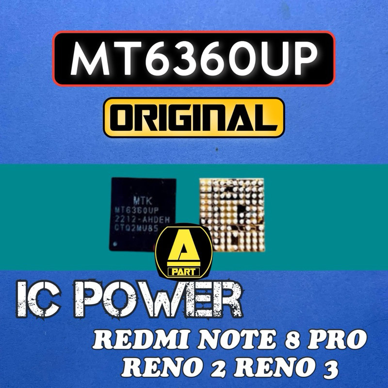 IC POWER MT6360UP REDMI NOTE 8 PRO ORIGINAL NEW