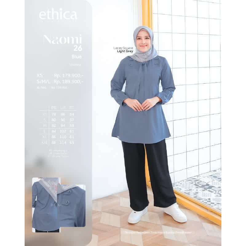 ETHICA TUNIC DEWASA NAOMI 26 BLUE