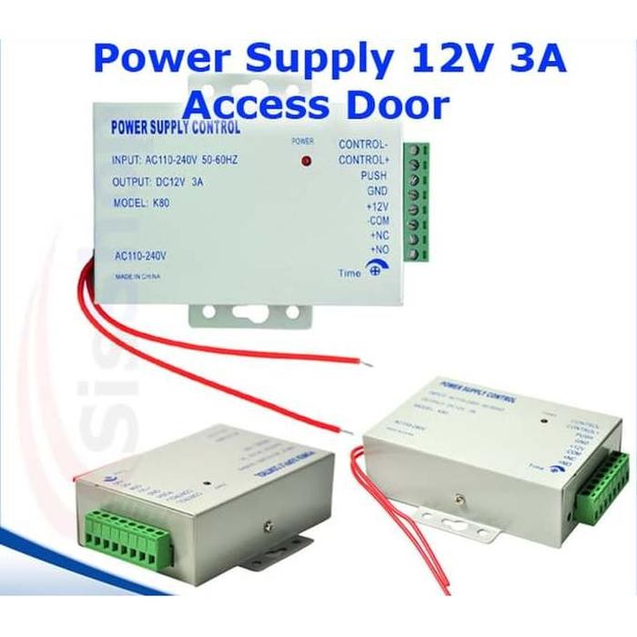 

Power Supply 12v 3A door lock access rfid control kunci pintu electric