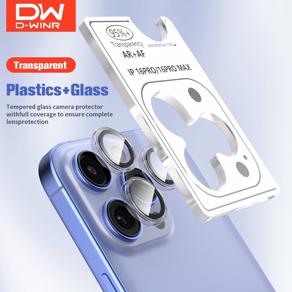 DWINR Pelindung Kamera for iPhone 13 Transparan Anti Gores Kaca Lensa Kamera iPhone 11 12 14 15 16 P