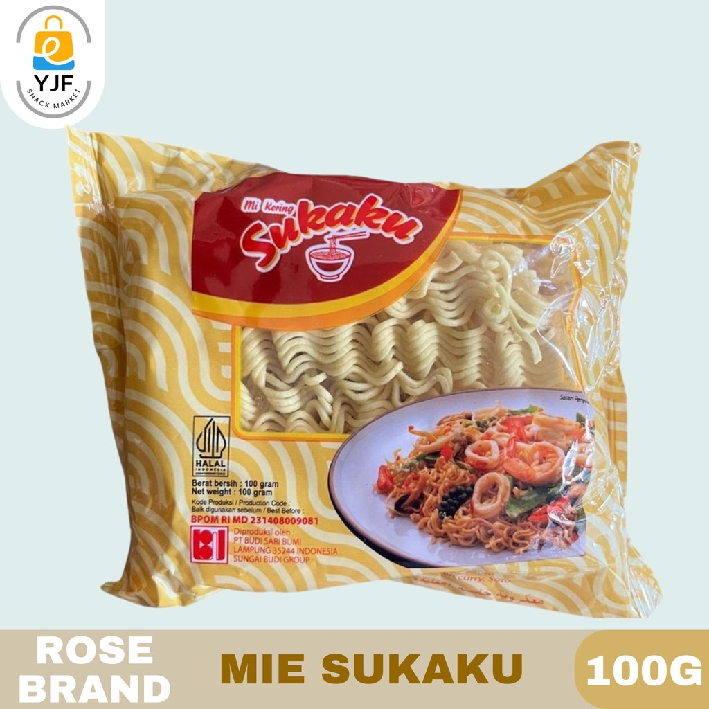 

Rose Brand Mie Sukaku 100g - 1pcs Mie Telur / Mie Kering
