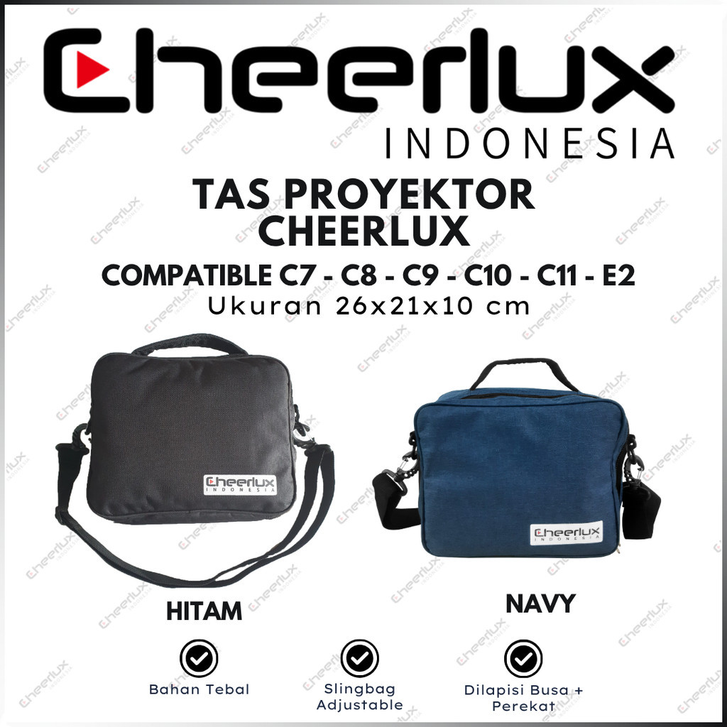CHEERLUX INDONESIA | TAS PROYEKTOR CHEERLUX SEMUA VARIAN C9 C10 C11 C7