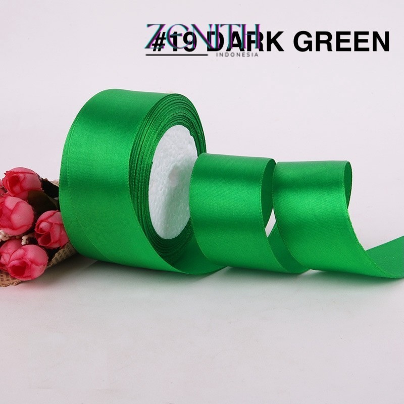 

Zenith - PTA8 SATIN Pita Satin Roll Motif Setangan Satin dan Transparan Modern Pita Kado 4cm/Pita Dekorasi Buket