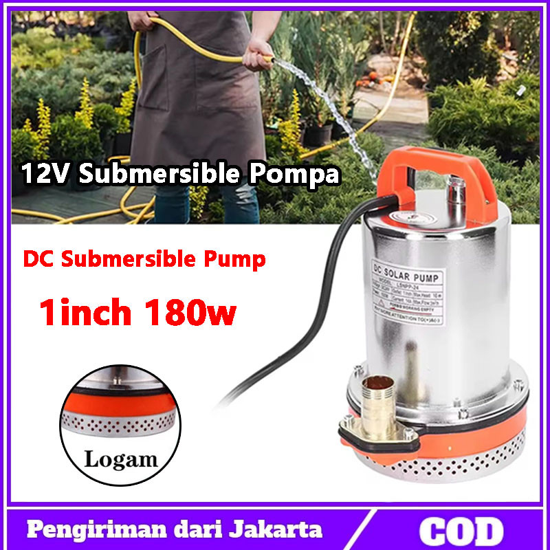 【siap】Mesin Pompa Air Kolam Celup Submersible Water Pump Air Celup Pompa Air Celup DC 12 VOLT STAINL