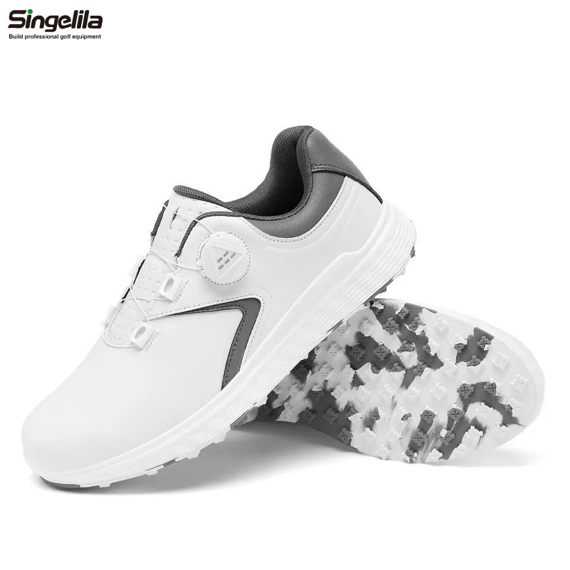 sepatu golf 2024 New Golf Shoes Men's Waterproof Breathable Golf Shoes Women's Stapless Sneakers Wal