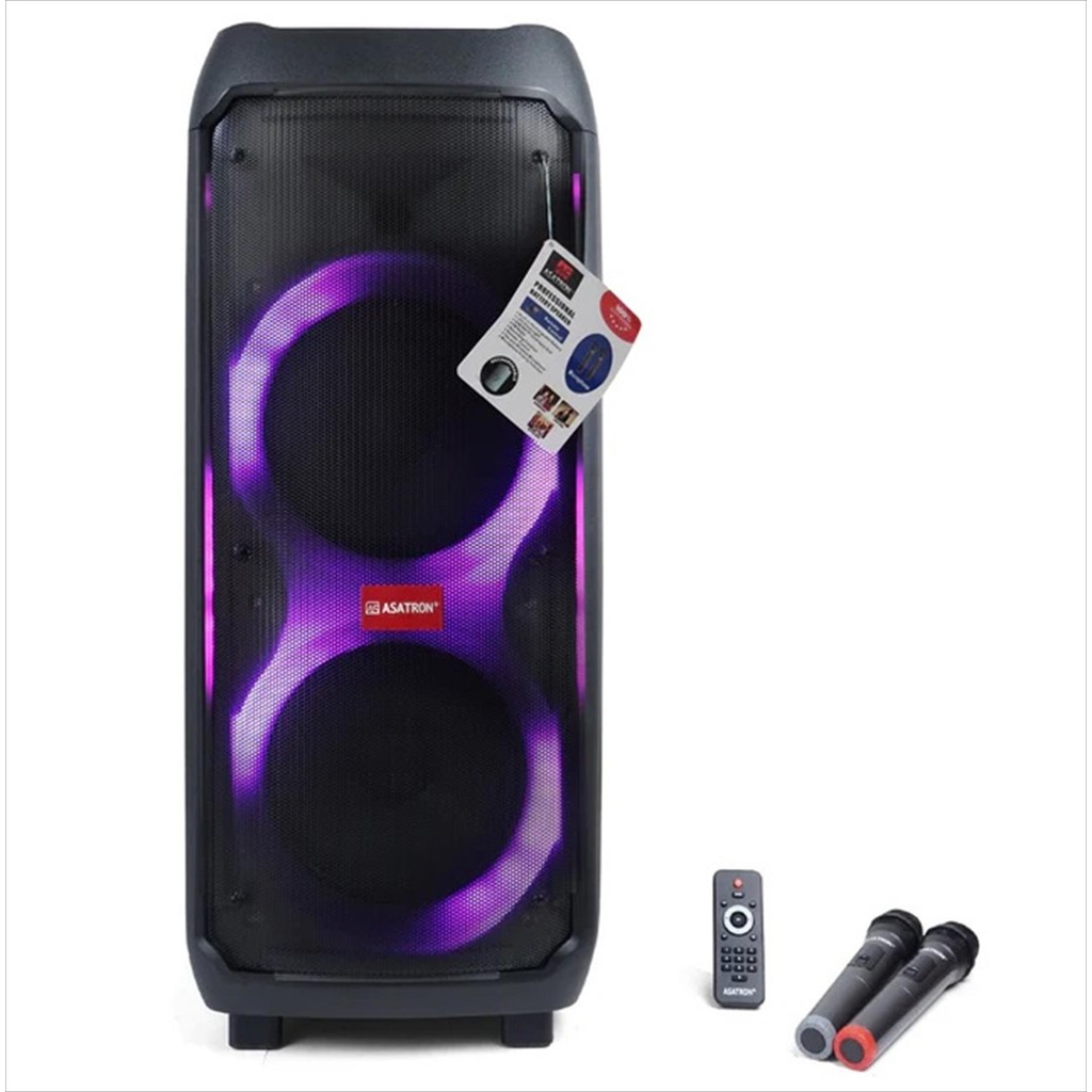 ASATRON SPEAKER 10 INCHI 2 MIC MASTER