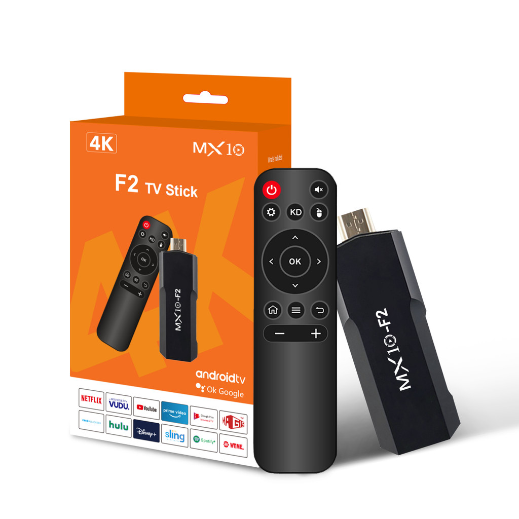 tv sticks 1gb 8gb 1 unit android 2024 stb mx10 F2 tv box android 4k eu android tv stick