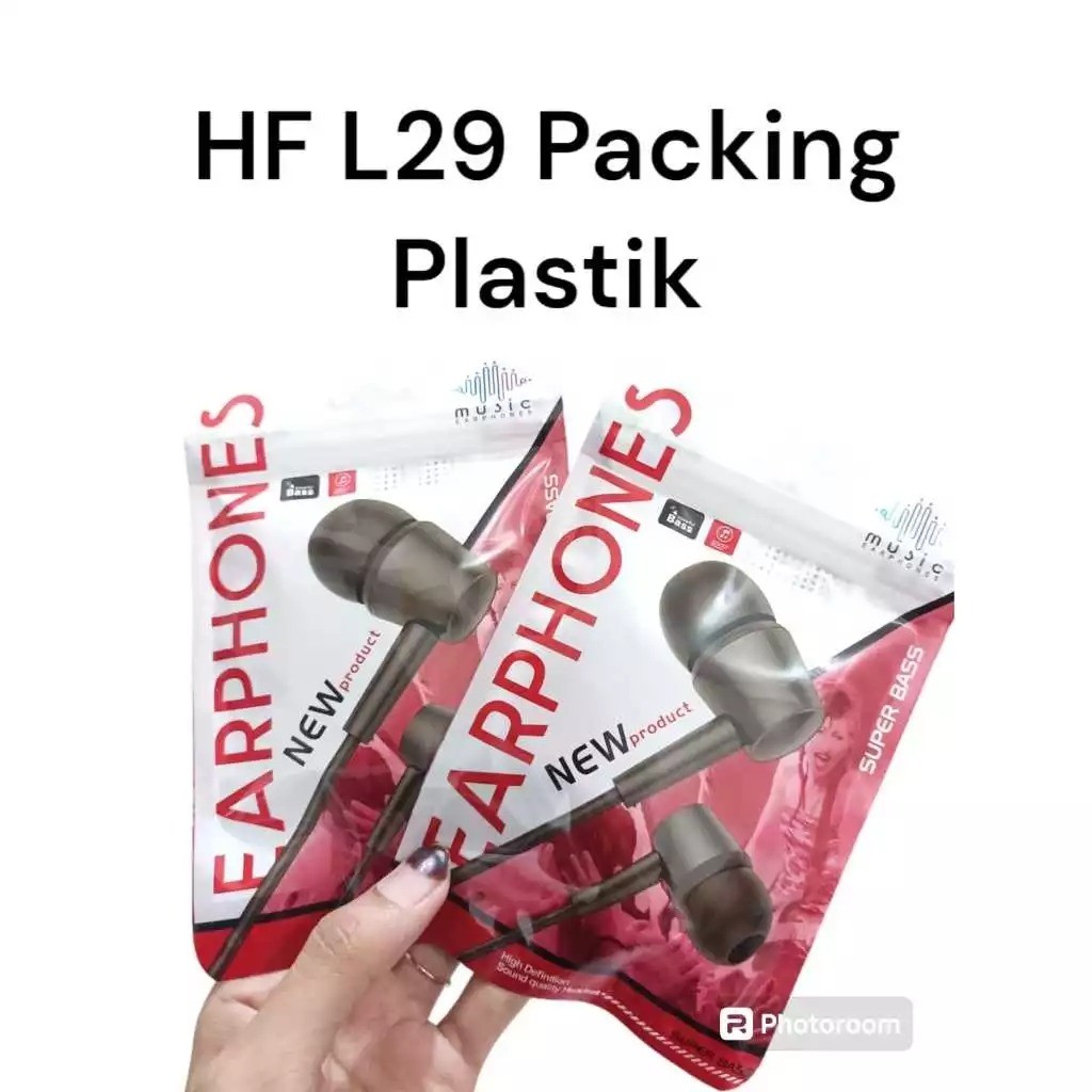 Headset L29 Colokan 3.5 Universal Exstra Bass Pack Import {Plastik}