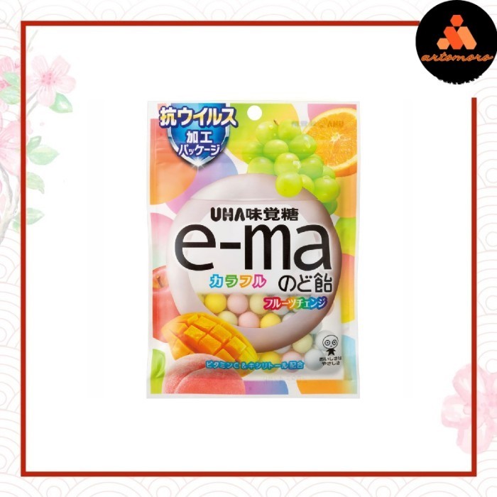 

Uha E-ma Throat Candy Bag 50g Pelega Tenggorokan Original Japan - Colorful Fruit