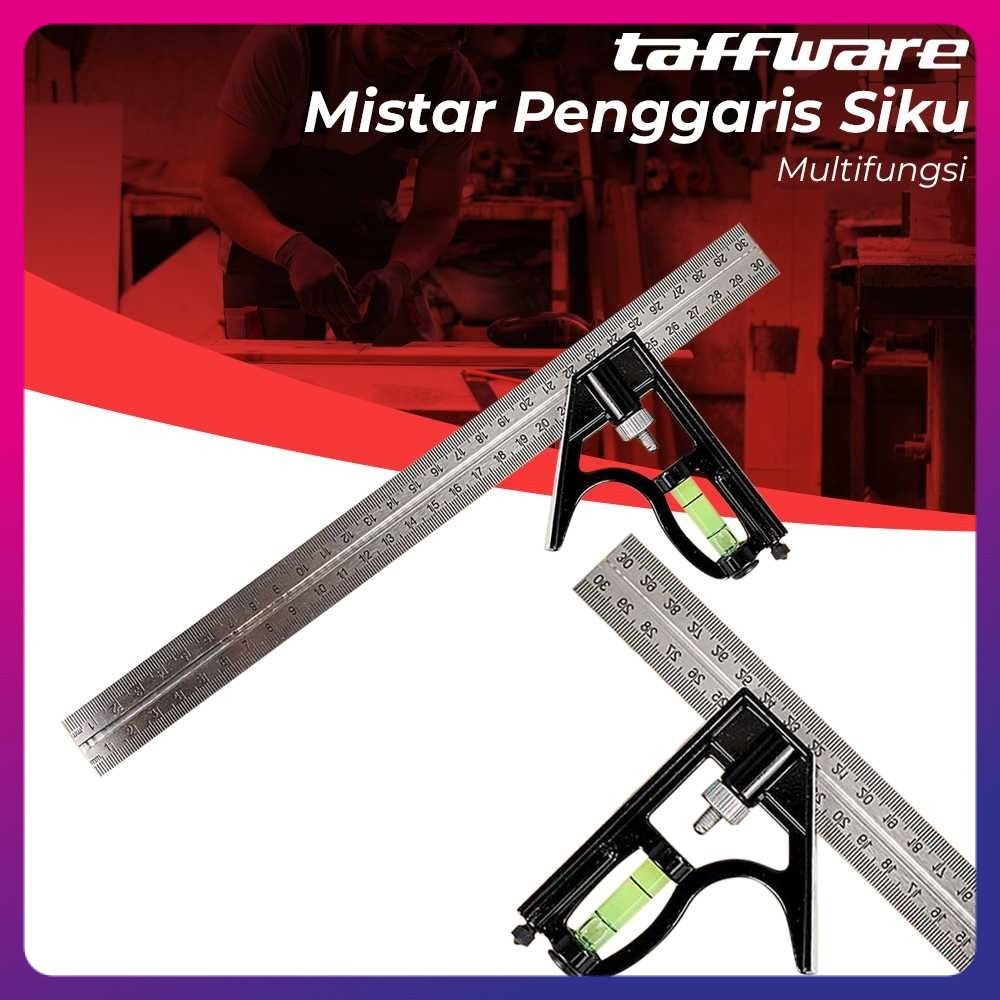 

Taffware Mistar Penggaris Siku Adjustable Angle Ruler Waterpass 305mm - ZEAST