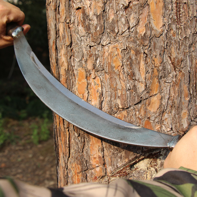 

Draw Knife 51cm Curved Draw Shave Woodworking Tool Wood Carving Tools Wood Draw Knife Manganese Steel Woodworking Debarking Tool