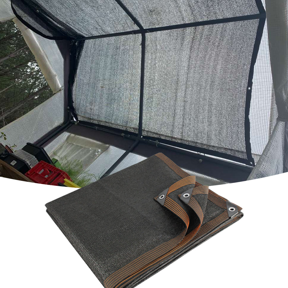 Layar Pagar Penutup Hitam Anti UV Angin Halaman Teras Teras Rumah Kerai Jaring