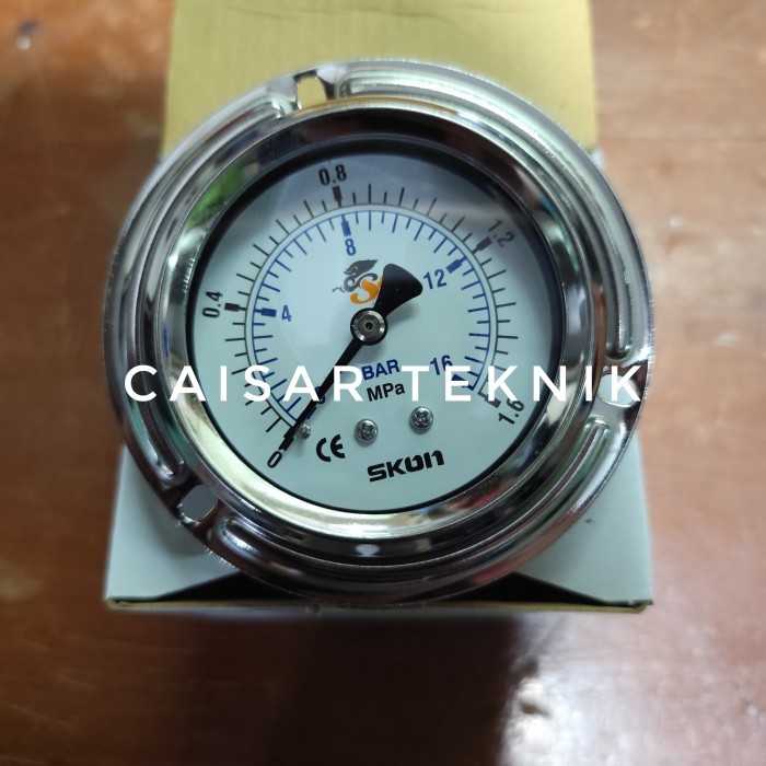Pressure Gauge 2.5" Inch 0-1.6 MPa / 0-16 Bar Skon Payung