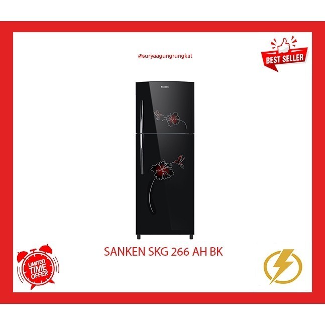 KULKAS SANKEN 2 PINTU 260 L - SKG 266 H FREE ONGKIR SBY