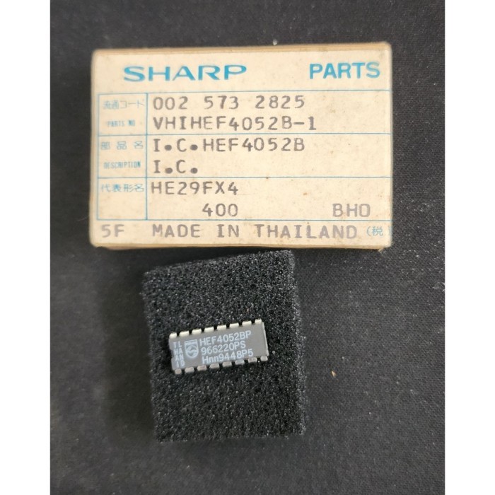 GS99 IC HEF4052BP HEF 4052 BP Dual 4-Channel Analog Multiplexer/Demultiplexer