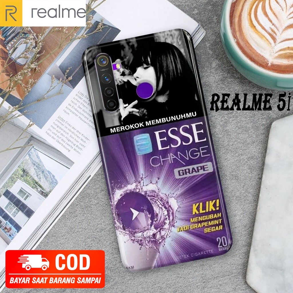 Case REALME 5i [KR2] Hardcase 3D Fullprint Fashion KEMASAN ROKOK bumper,custome kesing & cover bisa 