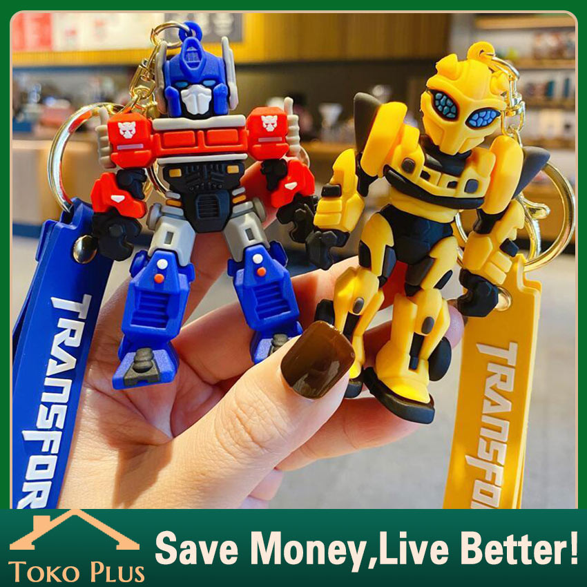 Gantungan Kunci Transformers Optimus Prime Bumblebee Gantungan Tas Keychain Aksesoris