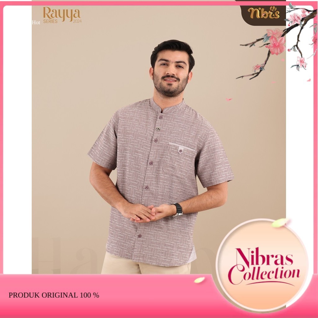 Nibras - Harmony KokoSarimbit Terbaru by Nibras Original 100% baju koko muslim pria bahan Vitara Vis