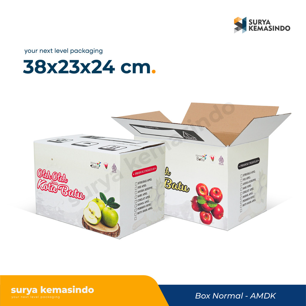 

Box 38X23X24 cm (Oleh2 3K) Boxnormal/amdk/kotak/kemasan/packing/a1/tinggi24