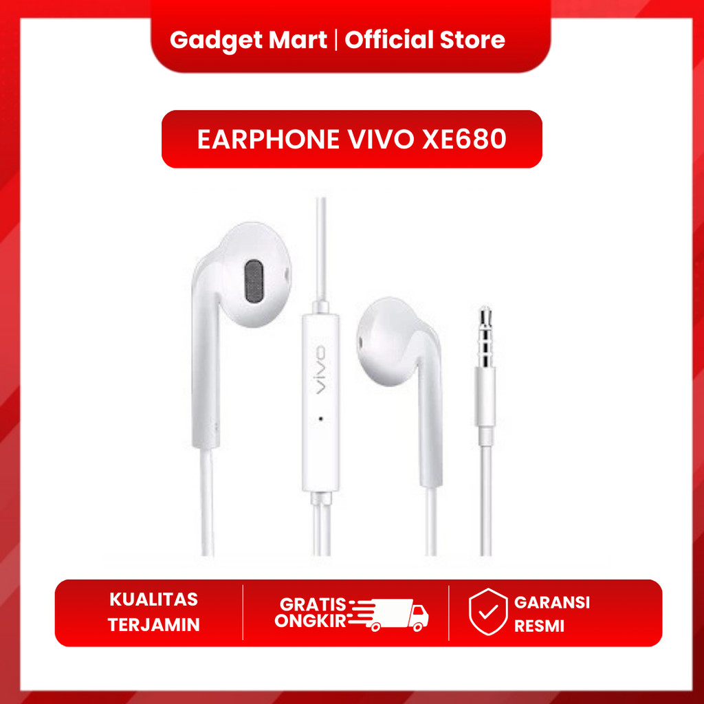 headset handsfree Earphone Vivo XE680 Original