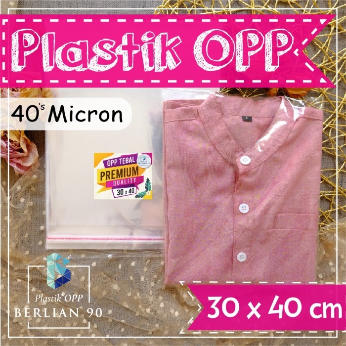 

Plastik Opp Lem 30X40 Cm Tebal 40 Micron / Plastik Opp Seal Premium - 30x40-40s