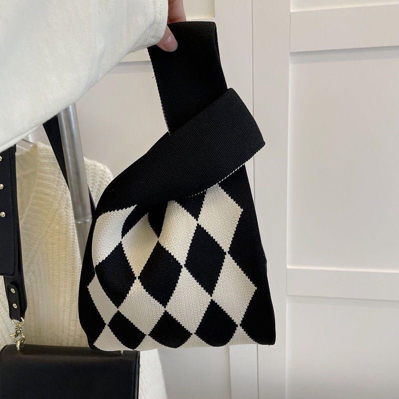 Totebag Kanvas Tote Bag Bahu Jinjing Wanita tote bag belanja rajut lucu tote bag import